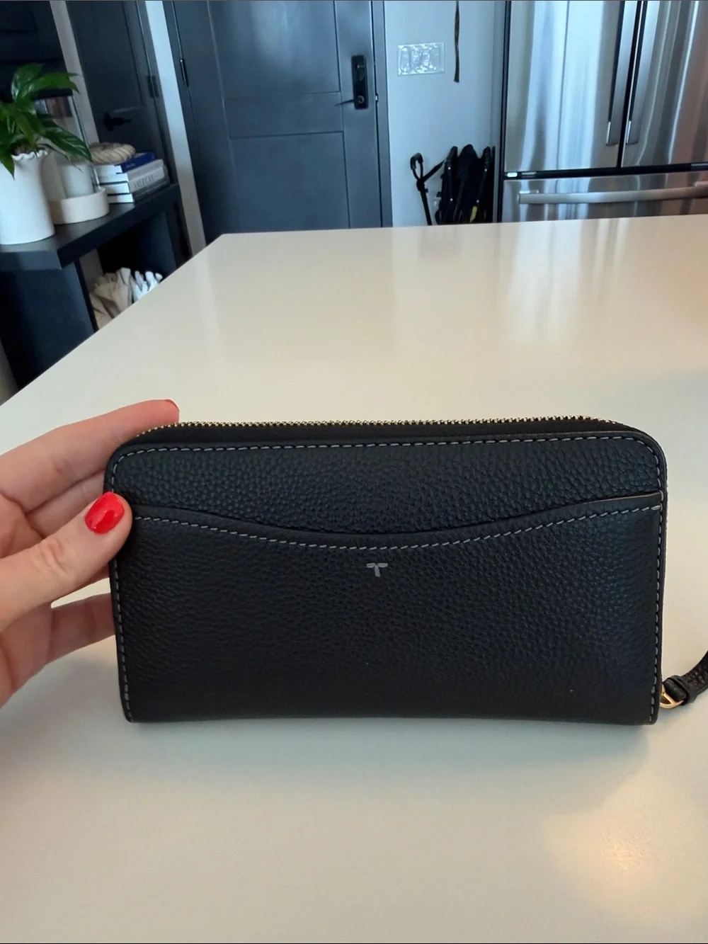 Tory Burch pebbled leather